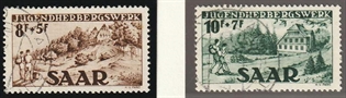Frimærker Tyskland | Saar | 1949 - AFA 265,266 - Stemplet